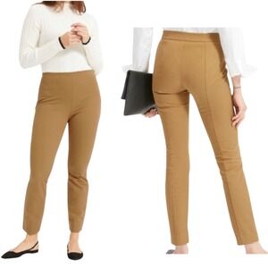 Everlane The Side Zip Stretch Cotton Work Pant in Ochre Casual Everyday Size 12